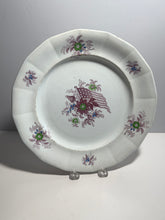 Load image into Gallery viewer, Staffordshire Mulberry Green Transfer Liberty Cap Patriotic Flag 3 Dinner Plates 1840
