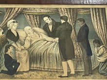 Load image into Gallery viewer, Original N. Currier &amp; Ives Print Death Of Washington Dec. 14 A.D. 1799
