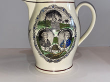Load image into Gallery viewer, Staffordshire Creamware Liverpool Pitcher Proscribed Patriots American Ship And Jefferson Eagle
