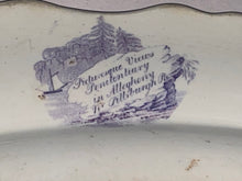 Load image into Gallery viewer, Historical Staffordshire Allegeny Penitentiary Pittsburgh Platter Mulberry 1835
