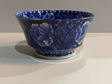 Load image into Gallery viewer, Historical Staffordshire Blue Eagle on Urn Waste Bowl Ca. 1825
