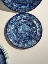 Load image into Gallery viewer, Staffordshire Blue Transfer Plate Quadrupeds River Otter Plate Ca. 1825
