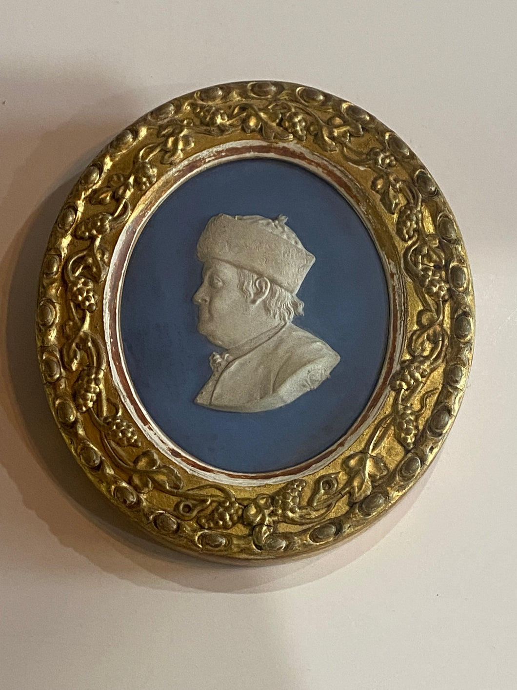 Antique Staffordshire Wedgwood Plaque of Benjamin Franklin Ca. 1820’s