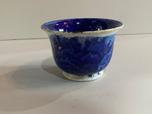 Load image into Gallery viewer, Historical Staffordshire Blue Cottage In Woods Custard Cup
