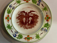 Load image into Gallery viewer, Historical Staffordshire Pearlware General Lafayette and George Washington Childs Plate
