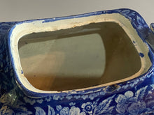 Load image into Gallery viewer, Historical Staffordshire Blue Teapot Lafayette At Franklins Tomb Ca. 1825 Scarce Form
