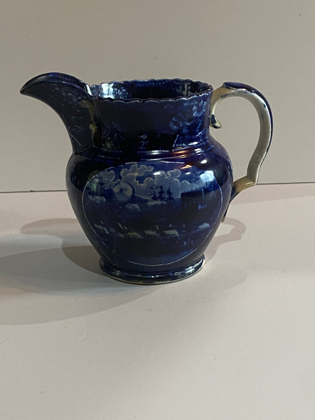 Historical Staffordshire Landing of Lafayette Pitcher