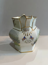 Load image into Gallery viewer, Historical Painted Landing of Lafayette Jersey City Pottery Pitcher
