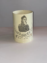 Load image into Gallery viewer, Staffordshsire Creamware Liverpool Tankard Mug Oliver Hazard Perry Hero of Lake Erie
