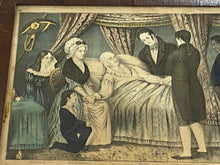 Load image into Gallery viewer, Original N. Currier &amp; Ives Print Death Of Washington Dec. 14 A.D. 1799
