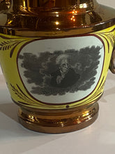 Load image into Gallery viewer, Staffordshire Copper Luster Andrew Jackson Pitcher Hero of New Orleans
