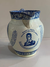 Load image into Gallery viewer, Historical Staffordshire General Lafayette Welcome to Land of Liberty Pitcher
