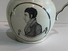 Load image into Gallery viewer, Staffordshire Pearlware Silver Resist Pitcher John Jones Yestrad Ca. 1820’s
