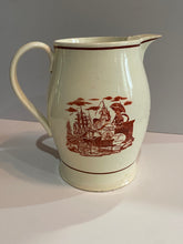Load image into Gallery viewer, Staffordshire Creamware Liverpool Pitcher General Brown Niagara Frigate United States and Macedonian
