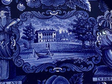 Load image into Gallery viewer, Historical Staffordshire Blue Platter States Pattern 14 3/8” Ca. 1825
