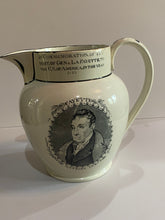 Load image into Gallery viewer, Staffordshire George Washington and General Lafayette Republicans Pitcher 9”
