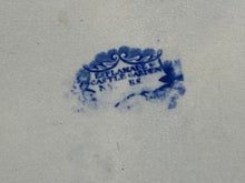 Load image into Gallery viewer, Historical Staffordshire Blue Esplanade Castle Gardens New York Platter 20 1/2”
