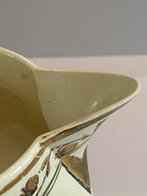 Load image into Gallery viewer, Staffordshire Creamware Liverpool Pitcher American Ships All In Gold Gilt
