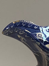 Load image into Gallery viewer, Historical Staffordshire Blue Pitcher “States” Pattern Ca. 1825
