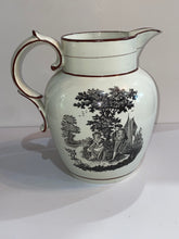 Load image into Gallery viewer, Staffordshire Pearlware Liverpool Pitcher With American Ship Initials DT
