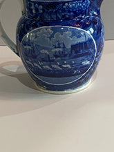 Load image into Gallery viewer, Historical Staffordshire Blue Landing Of Lafayette Pitcher Ca. 1825

