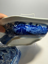 Load image into Gallery viewer, Historical Staffordshire Vegetable Dish Protestant Dutch Church City Of Albany
