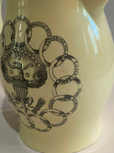 Load image into Gallery viewer, Staffordshire Creamware Liverpool Pitcher Eagle Shield with Chain of States Commodore Rogers
