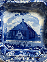 Load image into Gallery viewer, Historical Staffordshire Vegetable Dish Protestant Dutch Church City Of Albany
