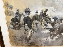 Load image into Gallery viewer, Original Howard Chandler Christy Painting Spanish American War Theodore Roosevelt
