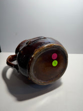 Load image into Gallery viewer, Rockingham Brown Glaze Pitcher With Lady Liberty Stars Ca. 1850’s
