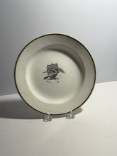 Load image into Gallery viewer, Staffordshire Pearlware Black Transfer Eagle Shield Plate Ca. 1830’s

