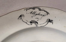 Load image into Gallery viewer, Historical Staffordshire Allegeny Pittsburgh Dinner Plate Ca. 1835

