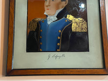 Load image into Gallery viewer, Antique 19th Century Reverse on Glass of Marquis de Lafayette
