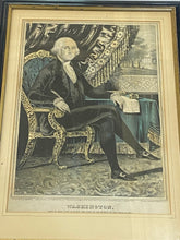 Load image into Gallery viewer, Original N. Currier &amp; Ives Print Washington President
