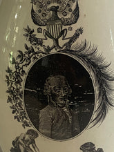 Load image into Gallery viewer, Staffordshire Creamware Liverpool Pitcher John Adams with Washington in Glory Large Eagle
