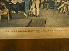 Load image into Gallery viewer, Original N. Currier &amp; Ives Print The Declaration Of Independence
