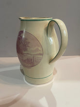 Load image into Gallery viewer, Staffordshire Creamware Liverpool Pitcher A View on The Hudson River and American Stage Wagon Scene Ca. 1800 Rare
