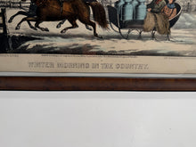 Load image into Gallery viewer, Original Currier &amp; Ives Print Winter Moring In The Country Best 50 Small
