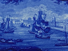 Load image into Gallery viewer, Historical Staffordshire Blue Platter View of Dublin By Wood
