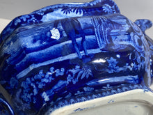 Load image into Gallery viewer, Historical Staffordshire Blue Washington Scroll In Hand Teapot Ca. 1825
