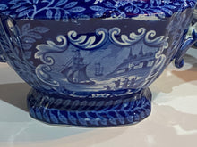Load image into Gallery viewer, Historical Staffordshire Blue Tea Set with View of Quebec Canada Ca. 1825
