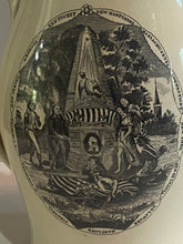 Load image into Gallery viewer, Staffordshire Creamware Liverpool Pitcher Washington Memorial with Chain of States And Peace and Plenty
