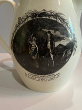 Load image into Gallery viewer, Staffordshire Creamware Liverpool Pitcher Cordwainers Arms Palemon And Lavinia
