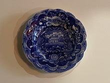 Load image into Gallery viewer, Historical Staffordshire Blue Cup Plate States Pattern By Clews Ca. 1825
