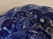 Load image into Gallery viewer, Historical Staffordshire Blue Cup Plate States Pattern By Clews Ca. 1825
