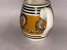 Load image into Gallery viewer, Staffordshire Mochaware Earthworm Barrel Form Pitcher Ca. 1820
