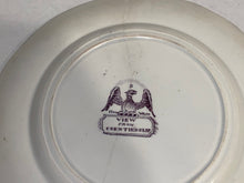 Load image into Gallery viewer, Historical Staffordshire Purple Transfer Great Fire New York Plate Ca 1835
