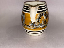 Load image into Gallery viewer, Staffordshire Mochaware Earthworm Barrel Form Pitcher Ca. 1820
