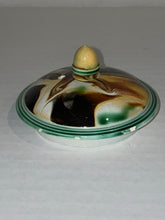 Load image into Gallery viewer, Mochaware Marbleized Teapot Lid Ca. 1800
