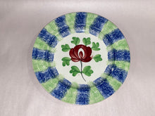 Load image into Gallery viewer, Staffordshire Rainbow Spatterware Plate  Adams Rose Ca. 1830
